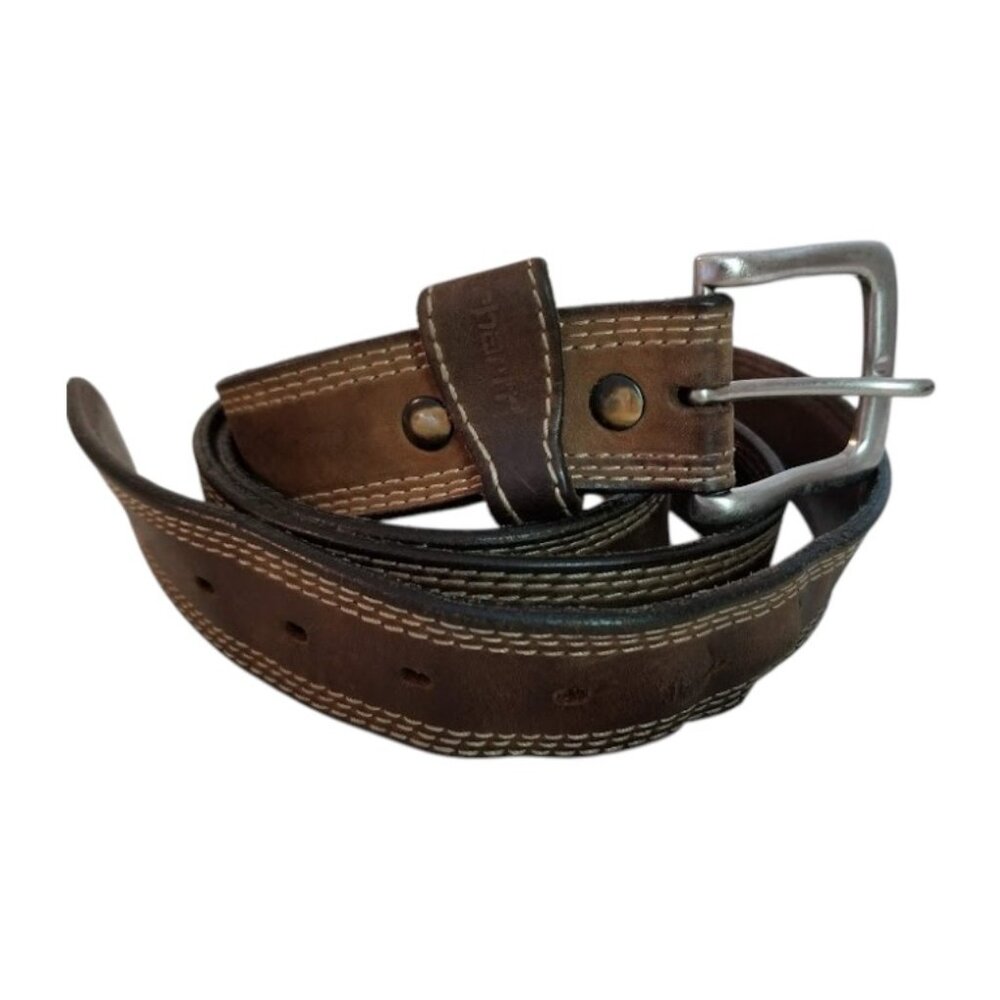 Carhartt Men's Brown Genuine Leather Cowhide Belt, Size 44
